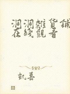 洞洞杂货铺免费在线观看