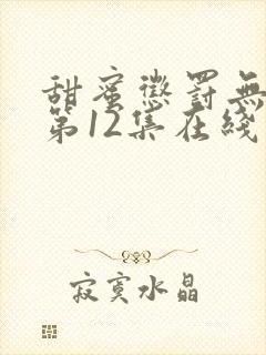 甜蜜惩罚无删减第12集在线观看