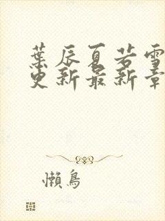 叶辰夏若雪孙怡更新最新章节