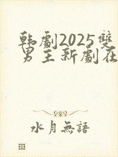 韩剧2025双男主新剧在线观看