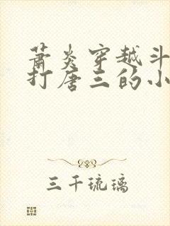 萧炎穿越斗罗吊打唐三的小说