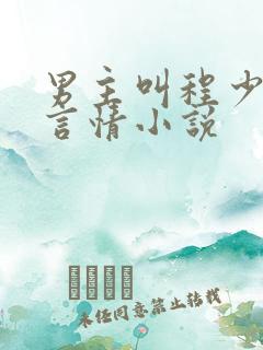 男主叫程少臣的言情小说