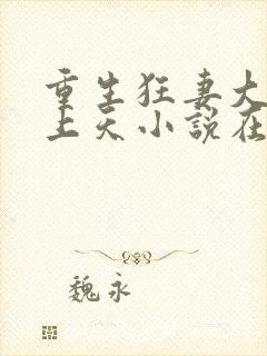 重生狂妻大佬宠上天小说在线