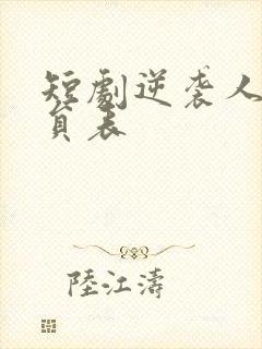 短剧逆袭人生演员表