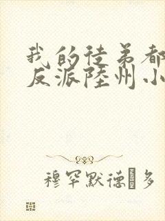 我的徒弟都是大反派陆州小说好看么