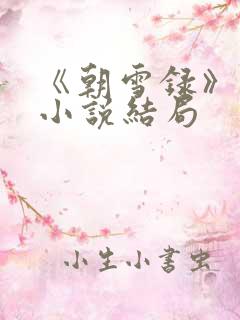 《朝雪录》原著小说结局