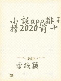 小说app排行榜2020前十名