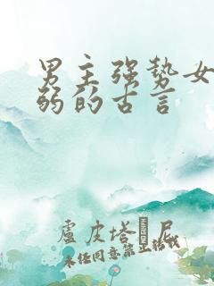 男主强势女主柔弱的古言