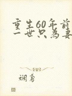 重生60年前这一世只为妻儿短剧完整版