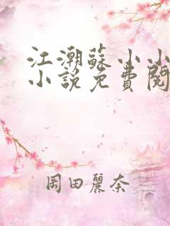 江潮苏小小穿越小说免费阅读