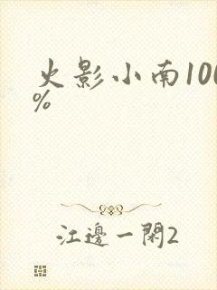 火影小南100%