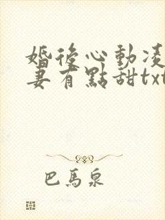 婚后心动凌总追妻有点甜txt下载