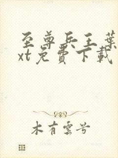 至尊兵王叶枫txt免费下载