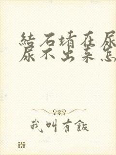 结石堵在尿道口尿不出来怎么弄