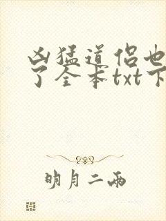 凶猛道侣也重生了全本txt下载