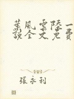 叶风云陆一曼小说全文免费阅读