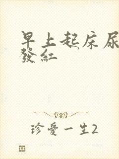 早上起床尿黄的发红