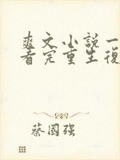 爽文小说一口气看完重生复仇