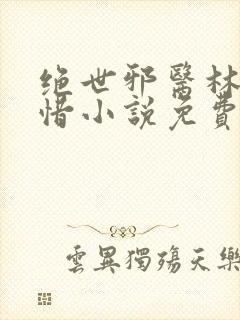 绝世邪医林凡叶惜小说免费阅