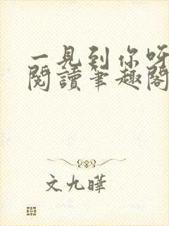 一见到你呀免费阅读笔趣阁