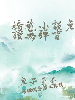 娇藏小说免费阅读无弹窗