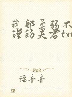 我那柔弱不能自理的夫君txt下载