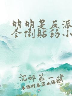 明明是反派女主全倒贴的小说