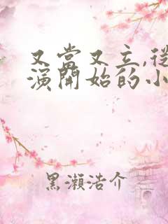 又当又立,从导演开始的小说