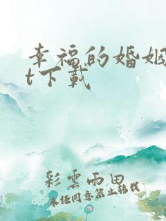 幸福的婚姻txt下载