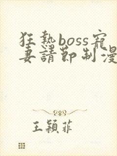 狂热boss宠妻请节制漫画在线观看