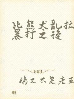 比熊犬乱拉尿被暴打之后