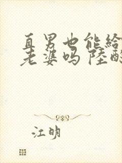 直男也能给人当老婆吗 陆酌言