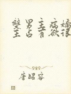 双男主病娇文男主占有欲很强