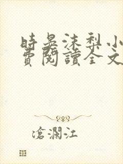 时晏沫梨小说免费阅读全文最新章节更新