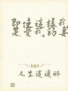 即使这样我也还是爱我的妻子动漫