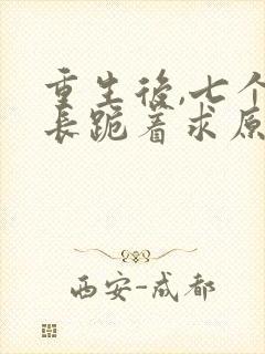 重生后,七个兄长跪着求原谅全文小说