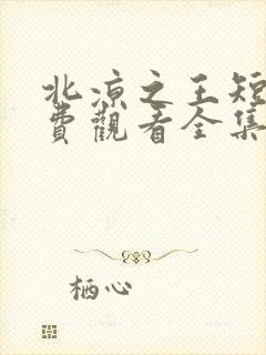 北凉之王短剧免费观看全集高清