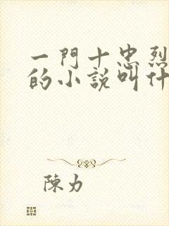 一门十忠烈叶凡的小说叫什么名字