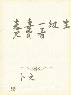 夫妻一级生活片免费看