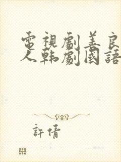 电视剧善良的男人韩剧国语版全集