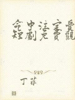 命中注定爱上我短剧免费观看