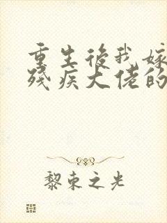 重生后我嫁给了残疾大佬的小说