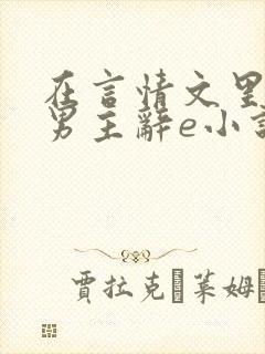 在言情文里撩直男主辞e小说