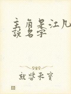 主角是江凡的小说名字