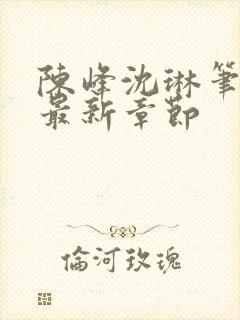 陈峰沈琳笔趣阁最新章节