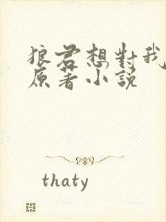 狼君想对我负责原著小说