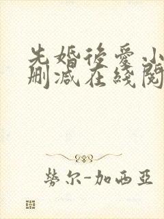 先婚后爱小说无删减在线阅读