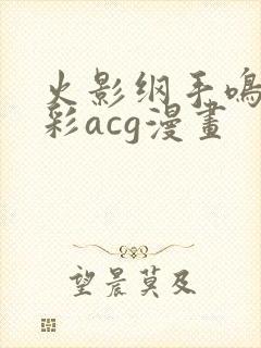 火影纲手鸣人全彩acg漫画