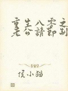 重生八零之营长老公请节制