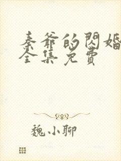 秦爷的闪婚娇妻全集免费